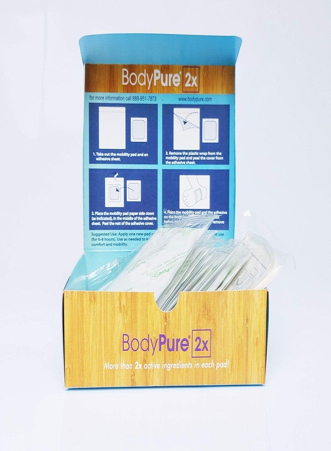 بودي بيور ضمادات تنظيف القدمين العميقة BodyPure2x | اختبار الضمادات المستعملة متاح | ضمادات القدم المصنوعة من الخيزران (المعروفة أيضًا باسم ضمادات تاكيسومي للقدمين) | صُنعت في الولايات المتحدة الأمريكية بضعف الفعالية | تركيبة جديدة - Image 2